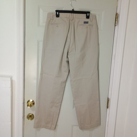 Nautica Pants Pleated Khaki Mens 33Wx30L 100% Cotton Business or Casual - Picture 6 of 10